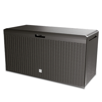 Skrzynia do ogrodu Boxe Rato 290L umbra 114x47x59cm - PROSPERPLAST