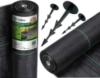 Zestaw agrowłóknina czarna + 50 kotew - cultivo