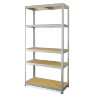 Regał ocynkowany R175 metalowy z pięcioma półkami 180x90x40cm - METALKAS