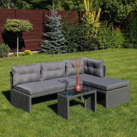 Narożnik ogrodowy CANVAS Graphite - FOCUS GARDEN