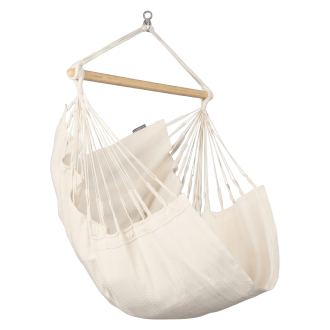 Fotel hamakowy HABANA Basic Latte z bawełny organicznej - LA SIESTA