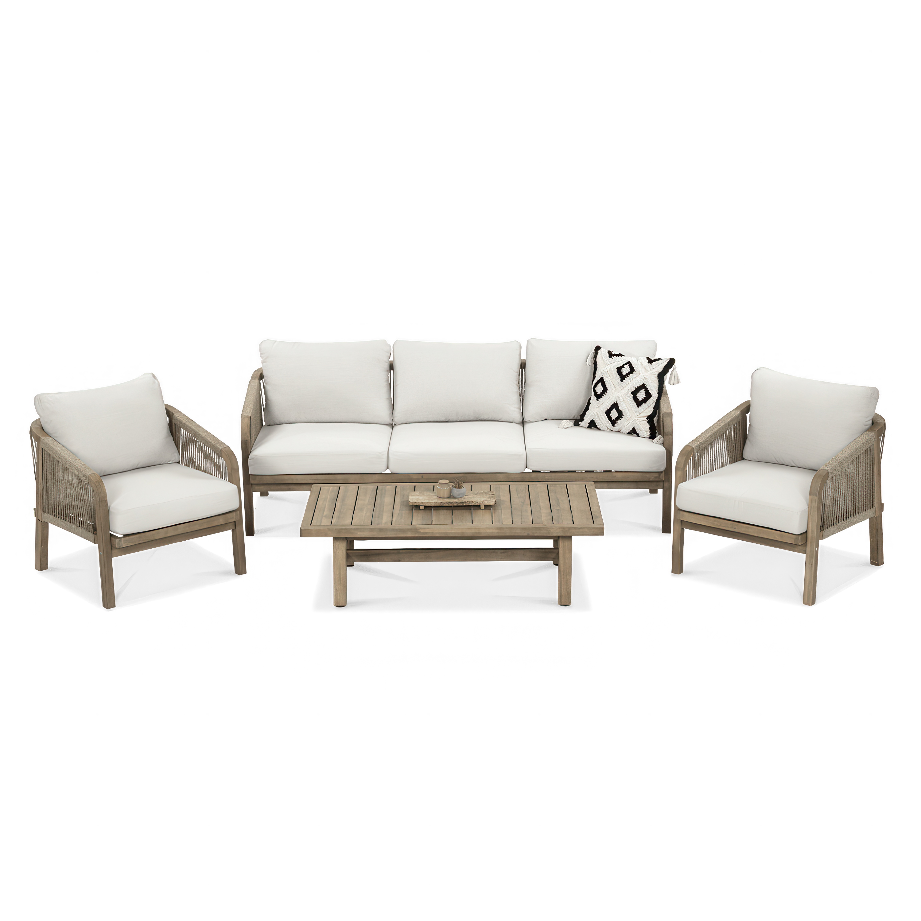 Zestaw wypoczynkowy z drewna MARIGOLD Caffe FURRORE