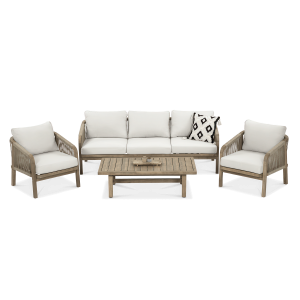 Zestaw wypoczynkowy z drewna MARIGOLD Caffe FURRORE