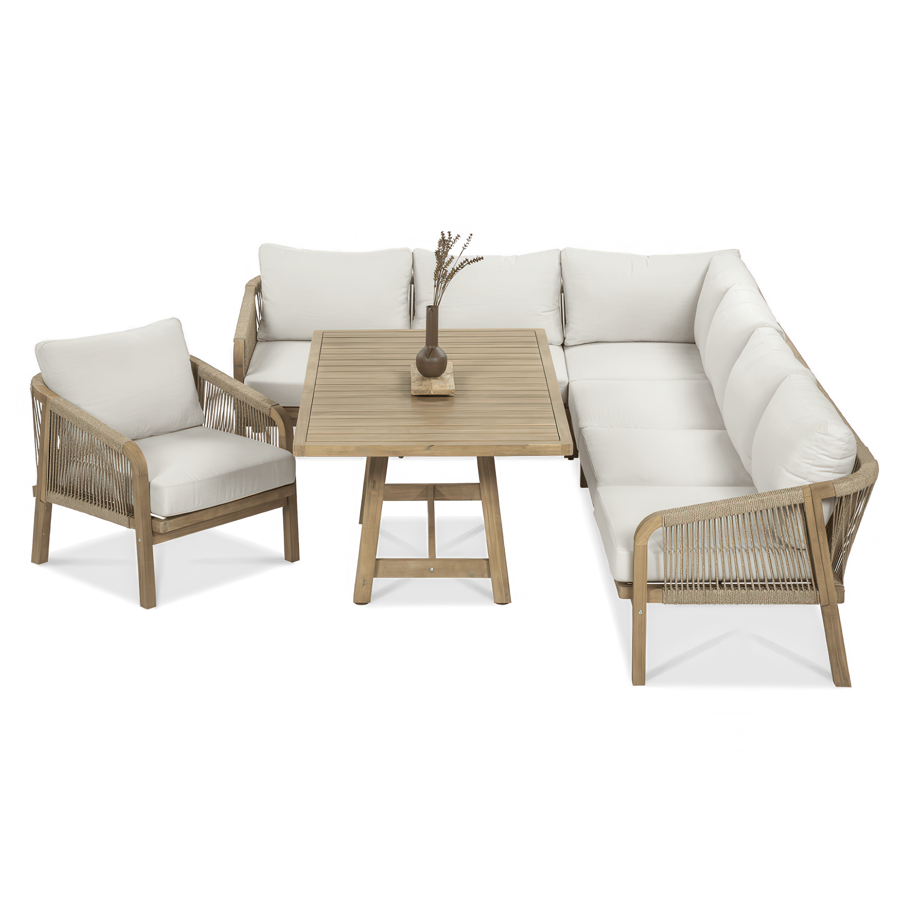 Narożnik z drewna akacjowego MARIGOLD dining - FURRORE