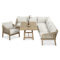 Narożnik z drewna akacjowego MARIGOLD dining - FURRORE