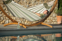 Klasyczny hamak dwuosobowy BRISA Cedar Outdoor - LA SIESTA