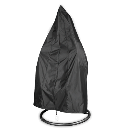 czarny, odporny na rozerwanie pokrowiec do foteli wiszących