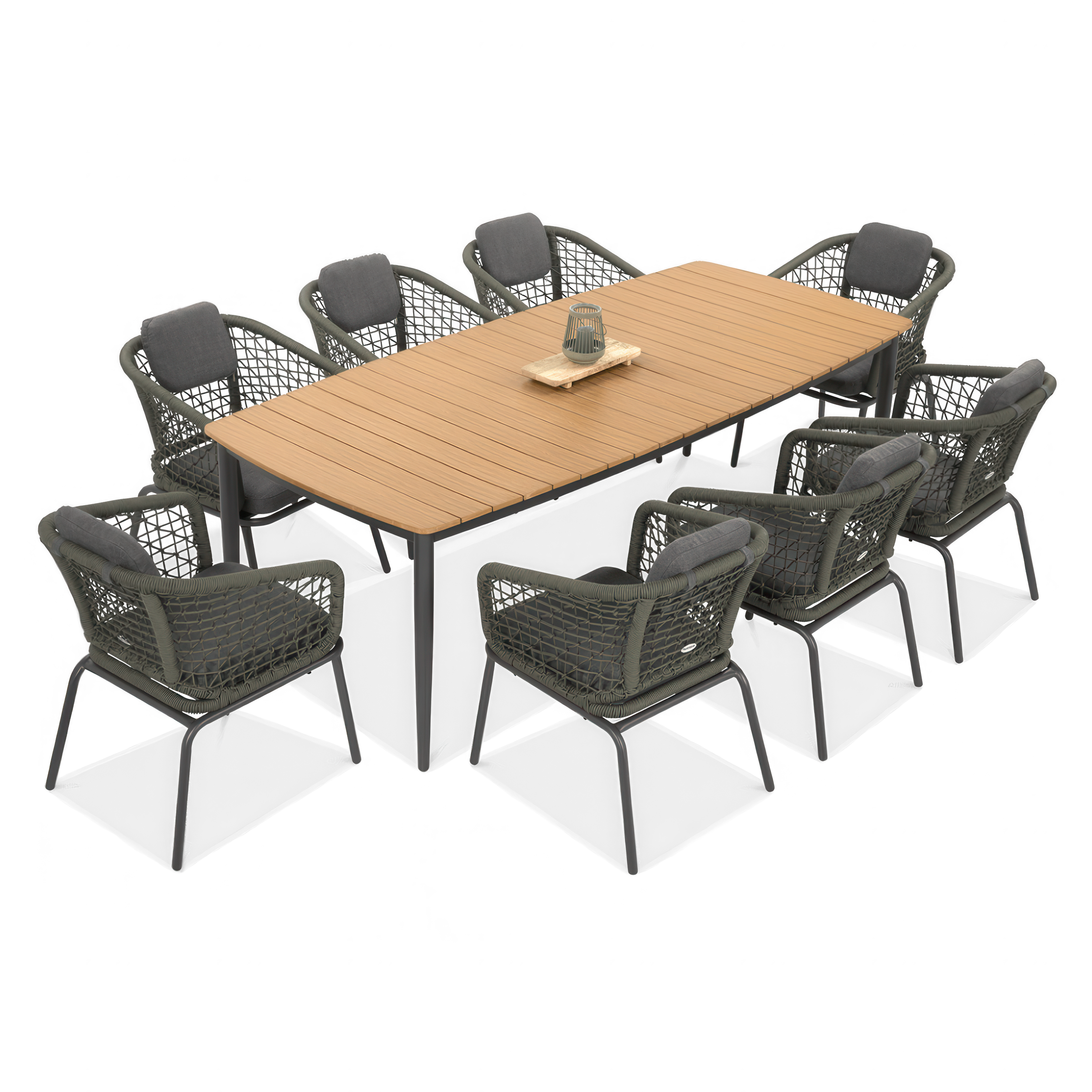 Zestaw jadalniany ROMA DINNING 8+1 Hunter Green - FURRORE