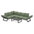 Narożnik TROFEO w kolorze ciemno-zielonym "Hunter Green" - FURRORE