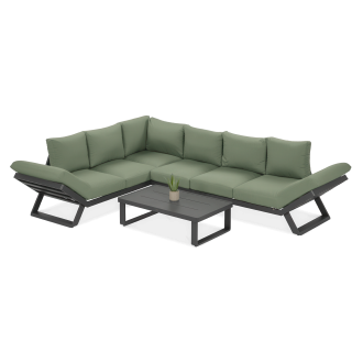 Narożnik TROFEO w kolorze ciemno-zielonym "Hunter Green" - FURRORE