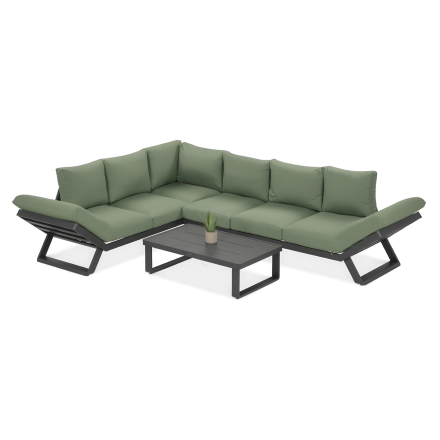 Narożnik TROFEO w kolorze ciemno-zielonym "Hunter Green" - FURRORE