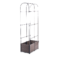 Skrzynia uprawowa + stojak zaokrąglony GROW ROUND SET 84x42x180cm - CULTIVO