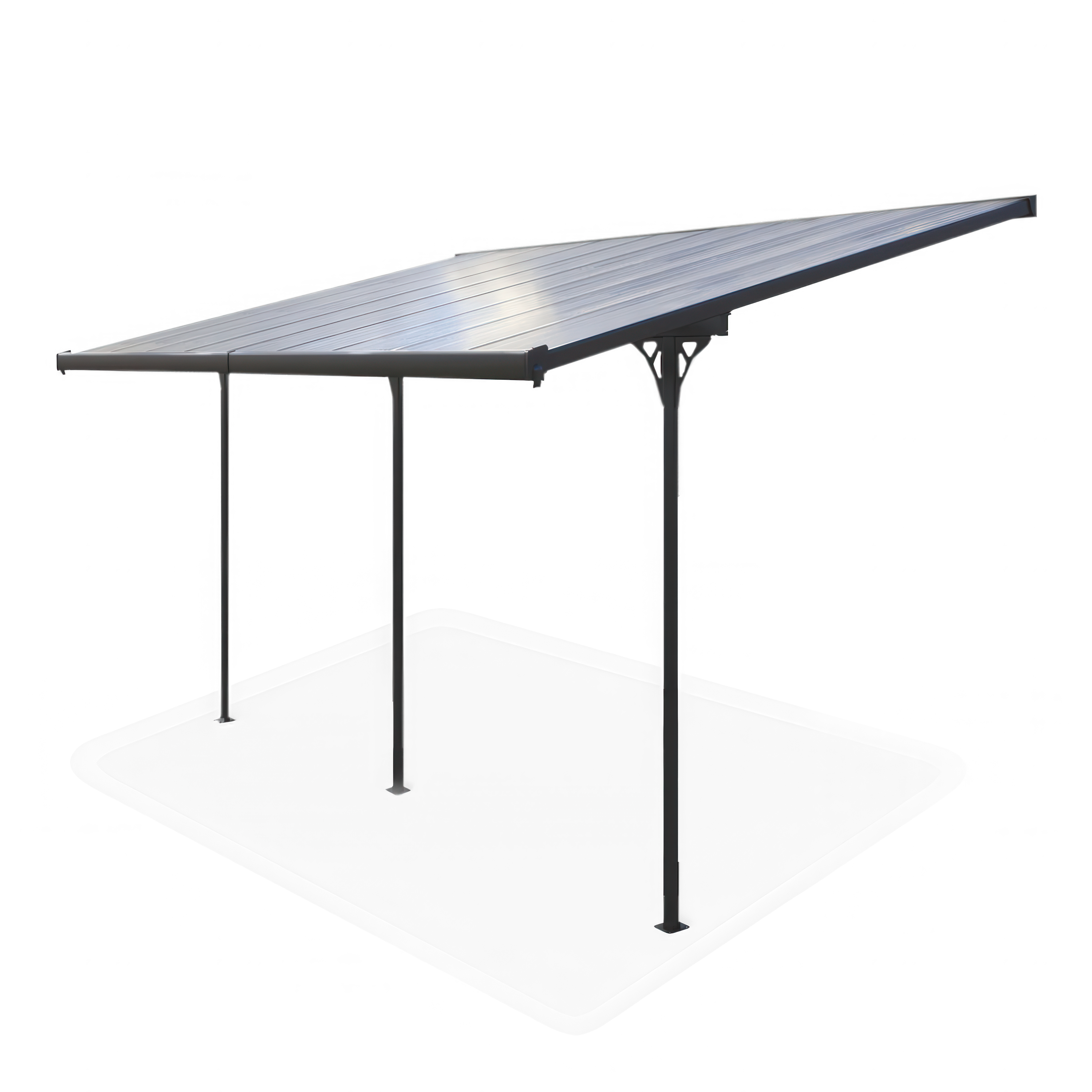 Wiata tarasowa ATLANTA 5,5x3m Cold Grey - HARDMAISTER