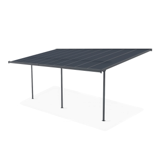 Wiata tarasowa ATLANTA 6x3m Cold Grey Hardmaister