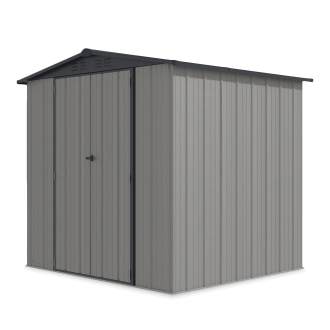Domek ogrodowy na narzędzia RICHMOND 228x202cm Grey + lampka - HARDMAISTER