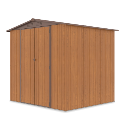 Domek ogrodowy na narzędzia RICHMOND 228x202cm Oak Brown + lampka - HARDMAISTER