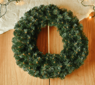 gęsty wianek świerkowy FIRLET o średnicy 120cm