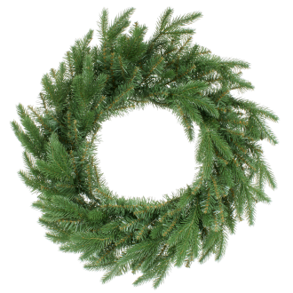 widok z góry na gęsty wianek świerkowy ŚNIEŻKA o średnicy 70cm