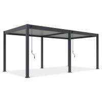 Pergola aluminiowa na ogród ELEGANCE 3x6 Anthracite/Light Grey - Gutroof