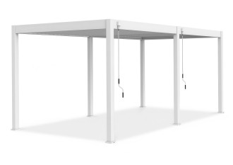 bok pregoli ogrodowej ELEGANCE 3x6 White