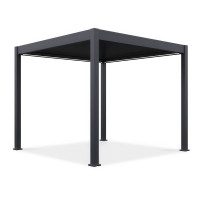 Pergola tarasowa automatyczna z oświetleniem LED ELEGANCE AUTOMATIC 3x3 Anthracite - Gutroof