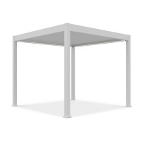 Pergola tarasowa automatyczna z oświetleniem ELEGANCE AUTOMATIC 3x3 White - Gutroof