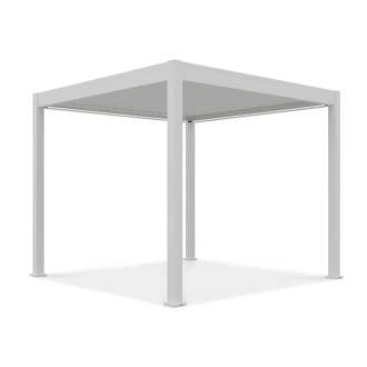 Pergola z oświetleniem LED ELEGANCE AUTOMATIC 3x3 w białym kolorze 