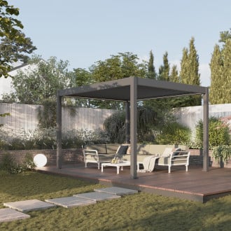 Pergola automatyczna ELEGANCE AUTOMATIC 3x4 z oświetleniem LED Anthracite Gutroof