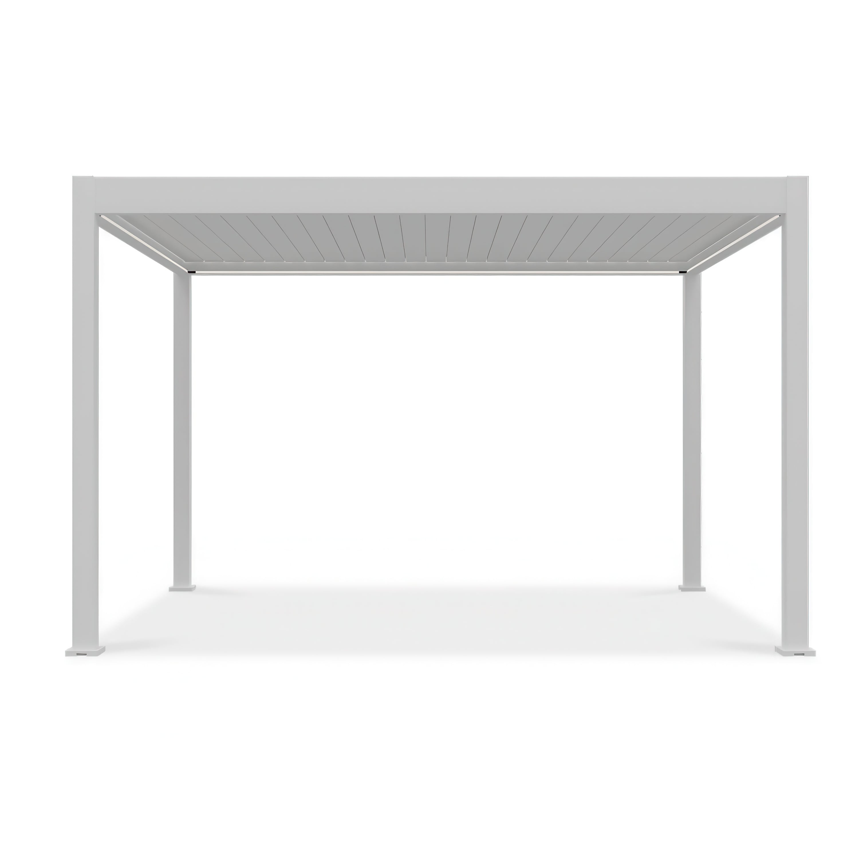 Front pergoli automatycznej ELEGANCE AUTOMATIC 3x4 z oświetleniem LED White - Gutroof