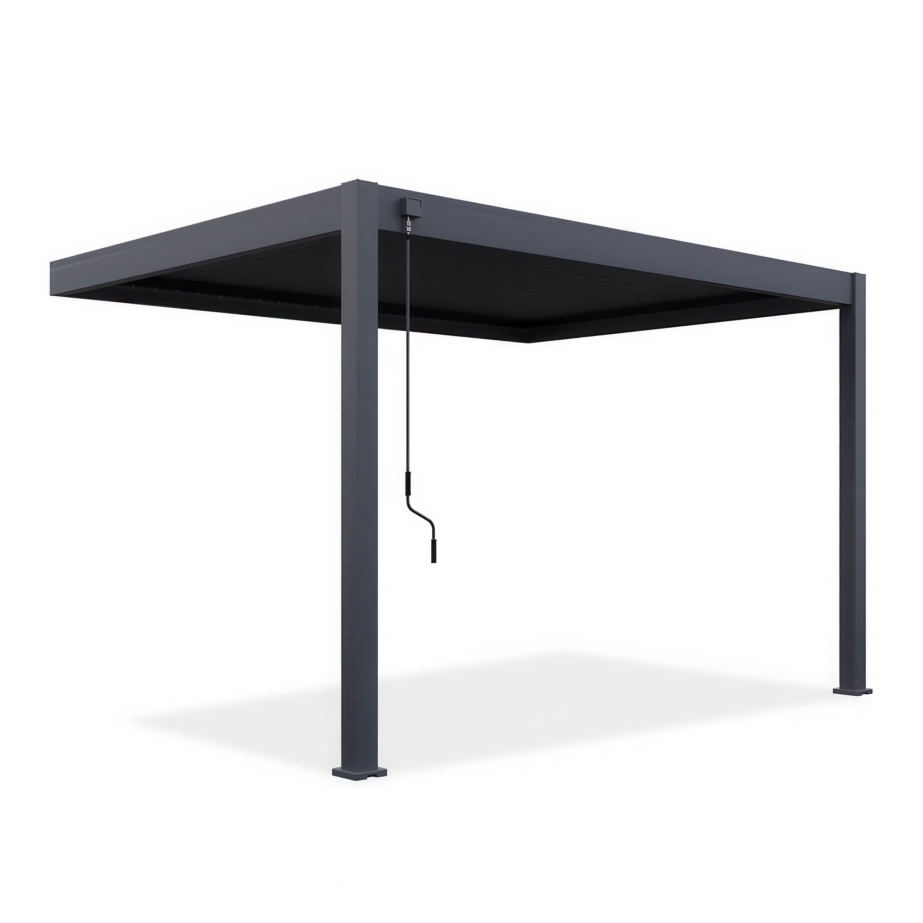 Przyścienna pergola ELEGANCE WALL 3x4 Anthracite - Gutroof