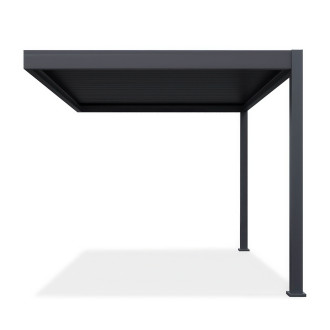 Bok - przyścienna pergola ELEGANCE WALL 3x4 Anthracite - Gutroof