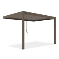 Przyścienna pergola ELEGANCE WALL 3x4 Taupe - Gutroof