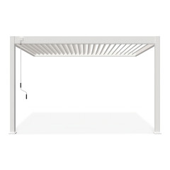 Przyścienna pergola ELEGANCE WALL 3x4 White - Gutroof