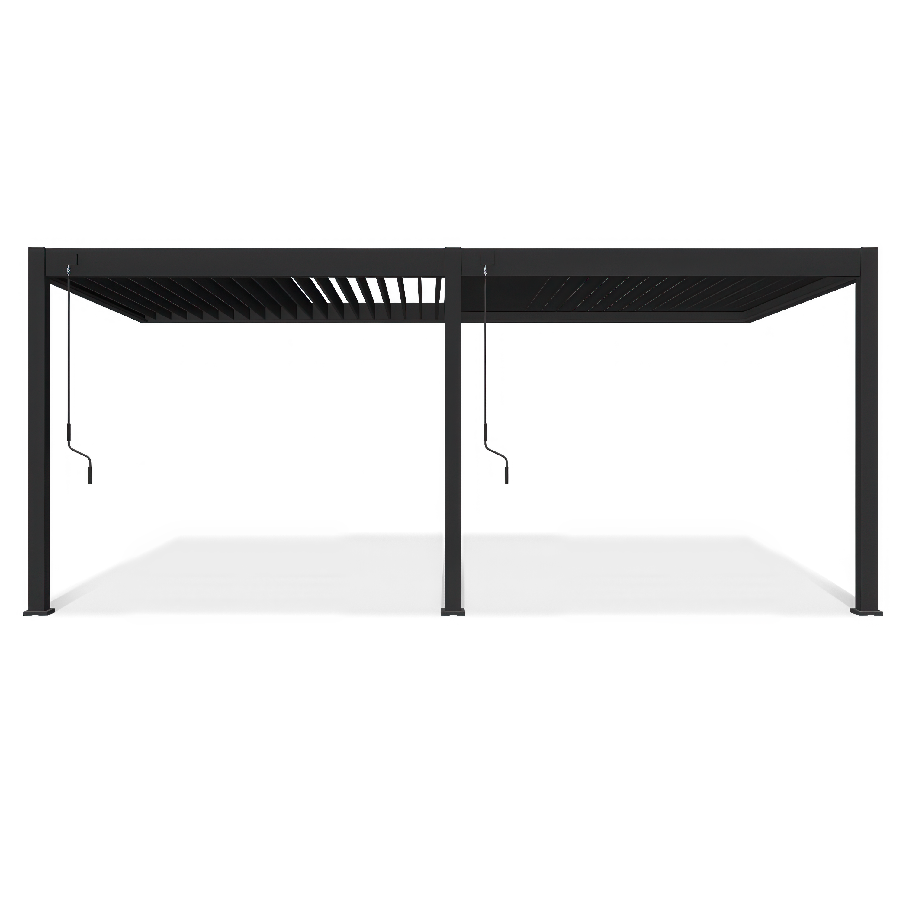 Pergola ELEGANCE WALL velikosti 3x6 v antracitov&eacute; barvě