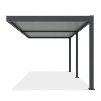 Bok przyściennej pergoli elegance wall 3x6 anthracite/light grey