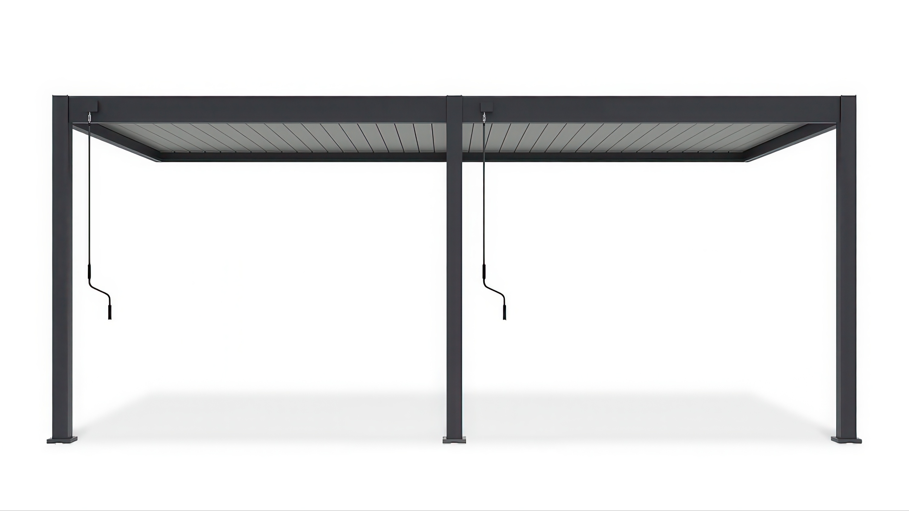 Przyścienna pergola ELEGANCE WALL 3x6 Anthracite/Light Grey - Gutroof