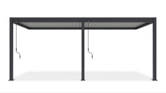 Przyścienna pergola ELEGANCE WALL 3x6 Anthracite/Light Grey - Gutroof