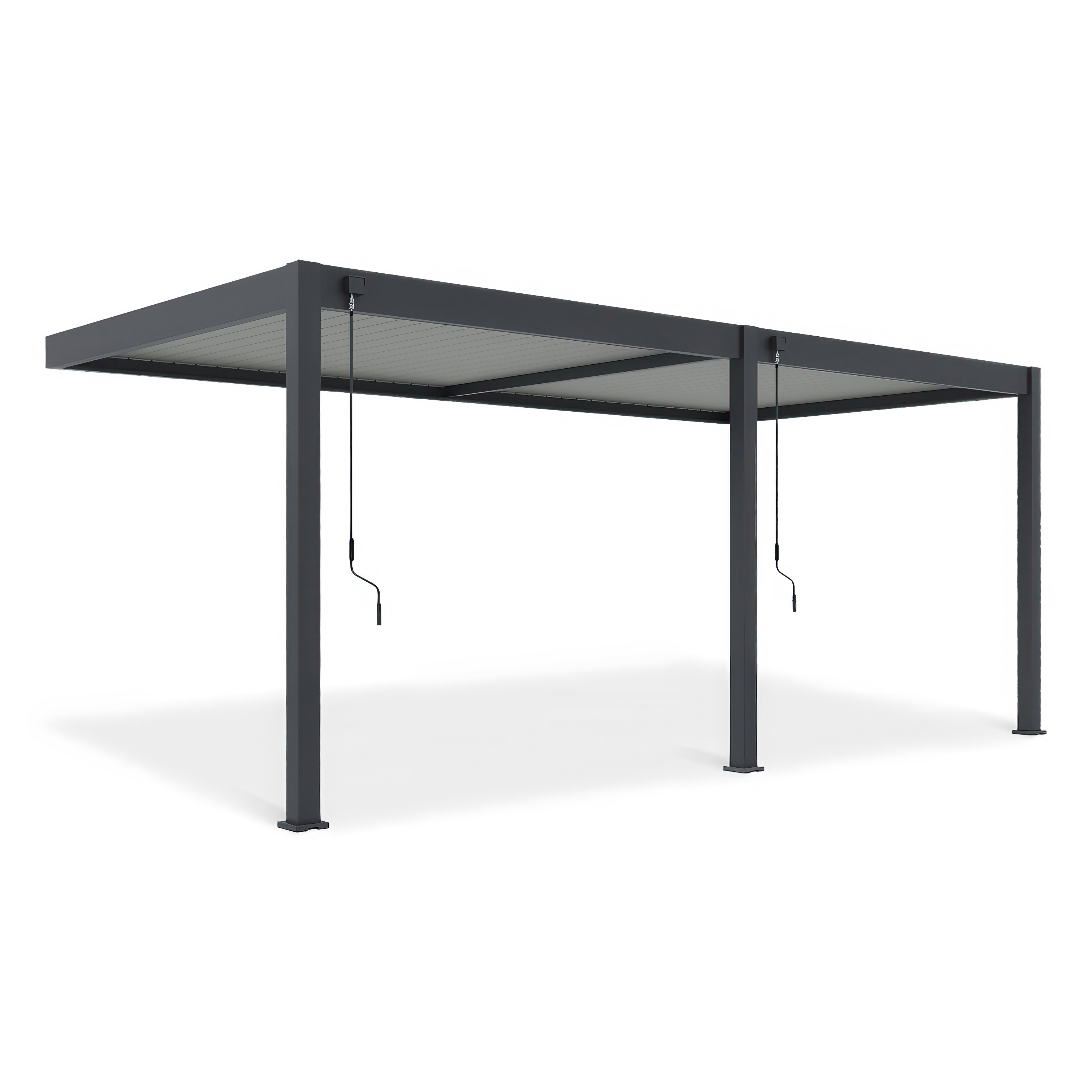 Bok przyściennej pergoli elegance wall 3x6 anthracite/light grey