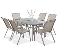 Zestaw mebli ogrodowych BOLOGNA 150/6 Light Beige