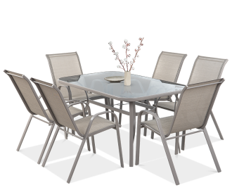 Zestaw mebli ogrodowych BOLOGNA 150/6 Light Beige