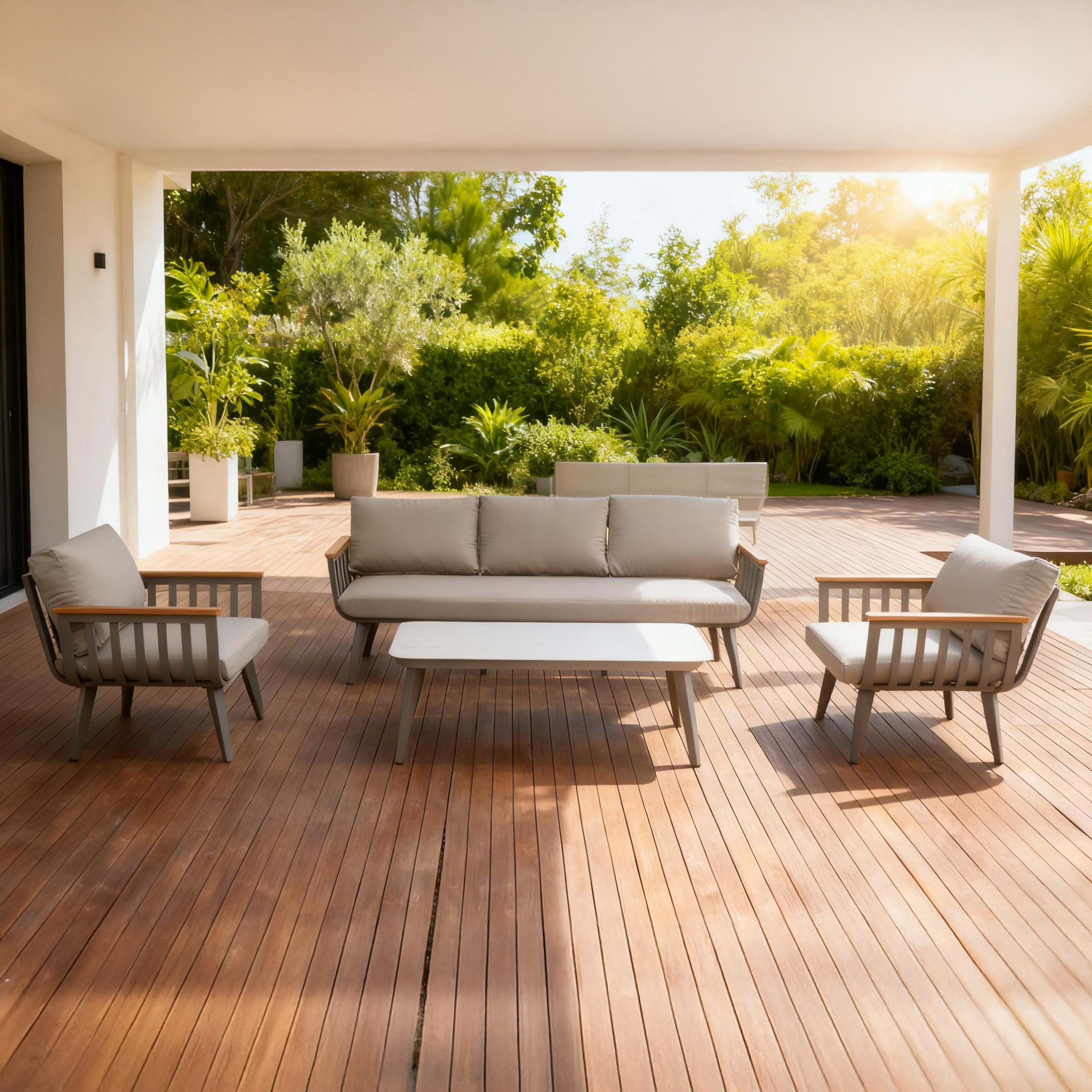 Meble na balkon STELLA Caffe w odcieniach szarości- FURRORE