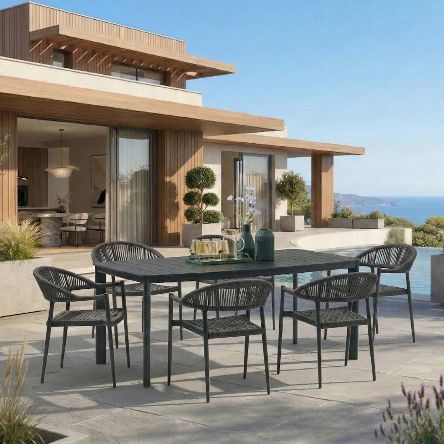 Meble ogrodowe Bologna Brown na taras