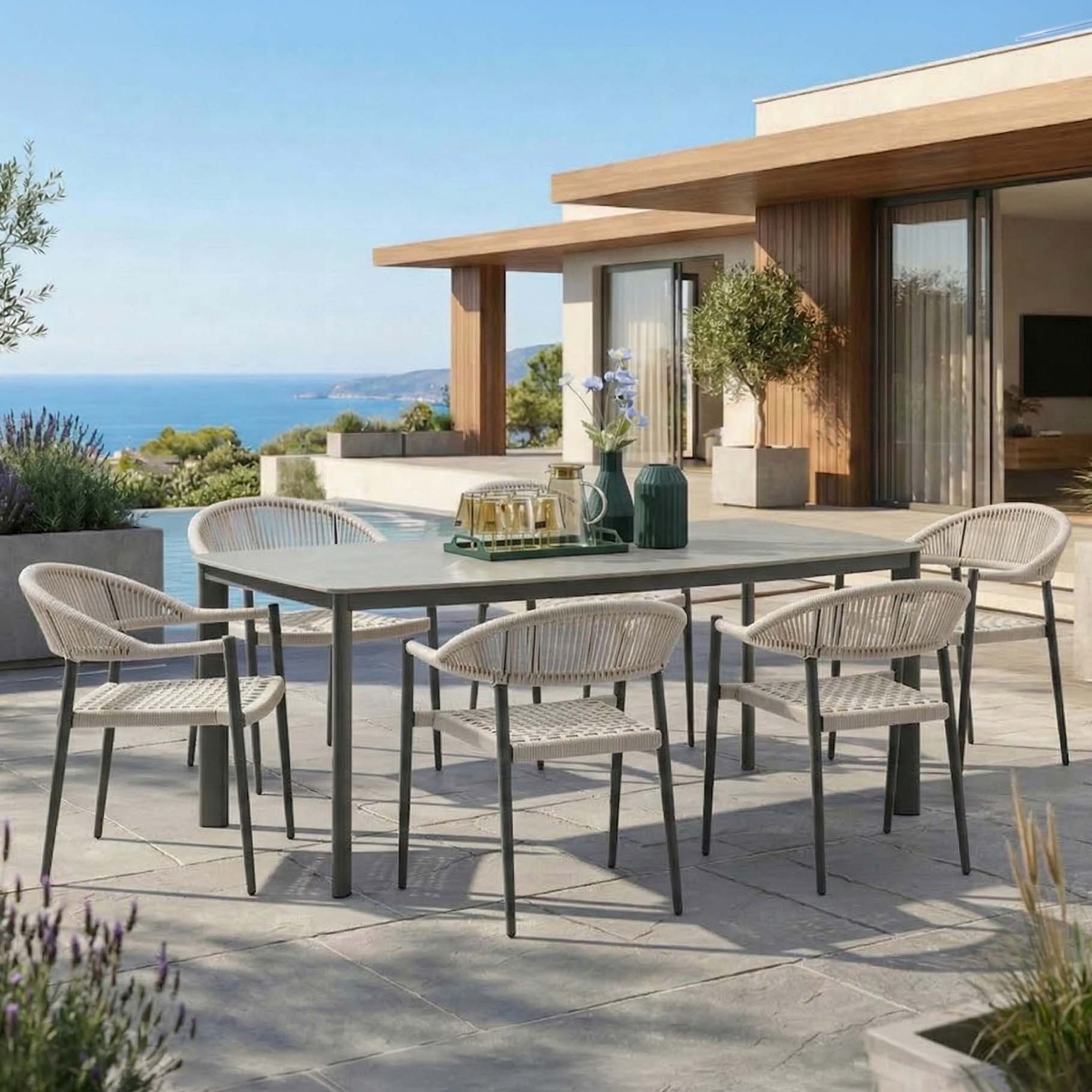 Meble ogrodowe Bologna Brown na taras