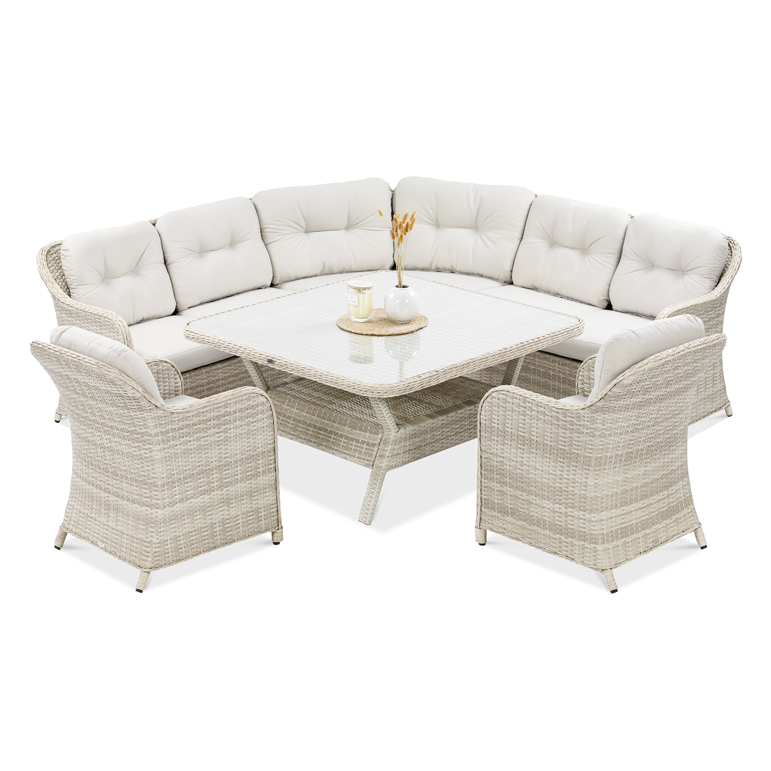 Narożnik z technorattanu SAVONA Beige