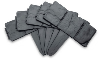 Plastikowe Obrzeże Trawnikowe 10 szt. imitujące kamień 25x23 cm - Cultivo