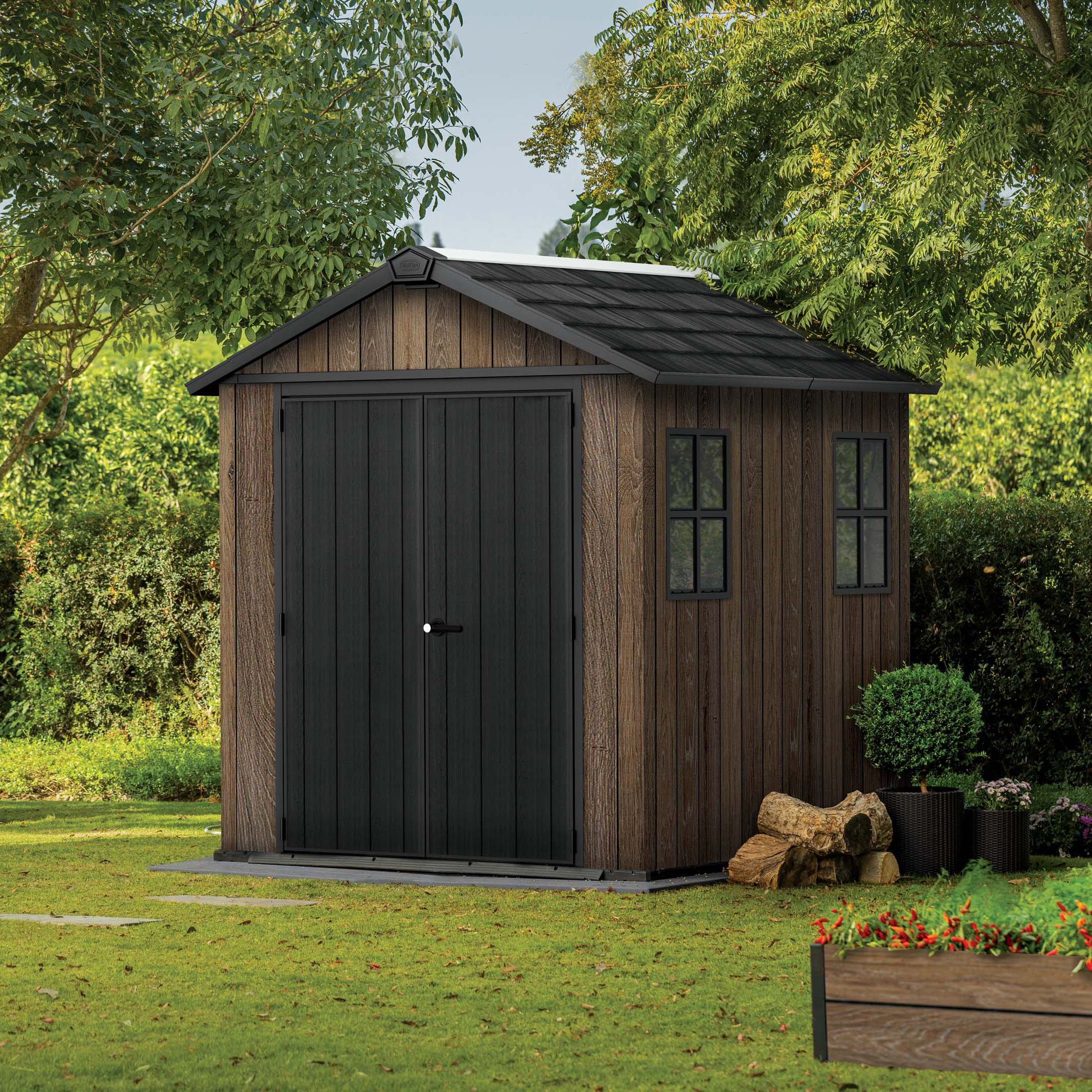 Domek narzędziowy DECO APEX 757/775 WALNUT- Keter