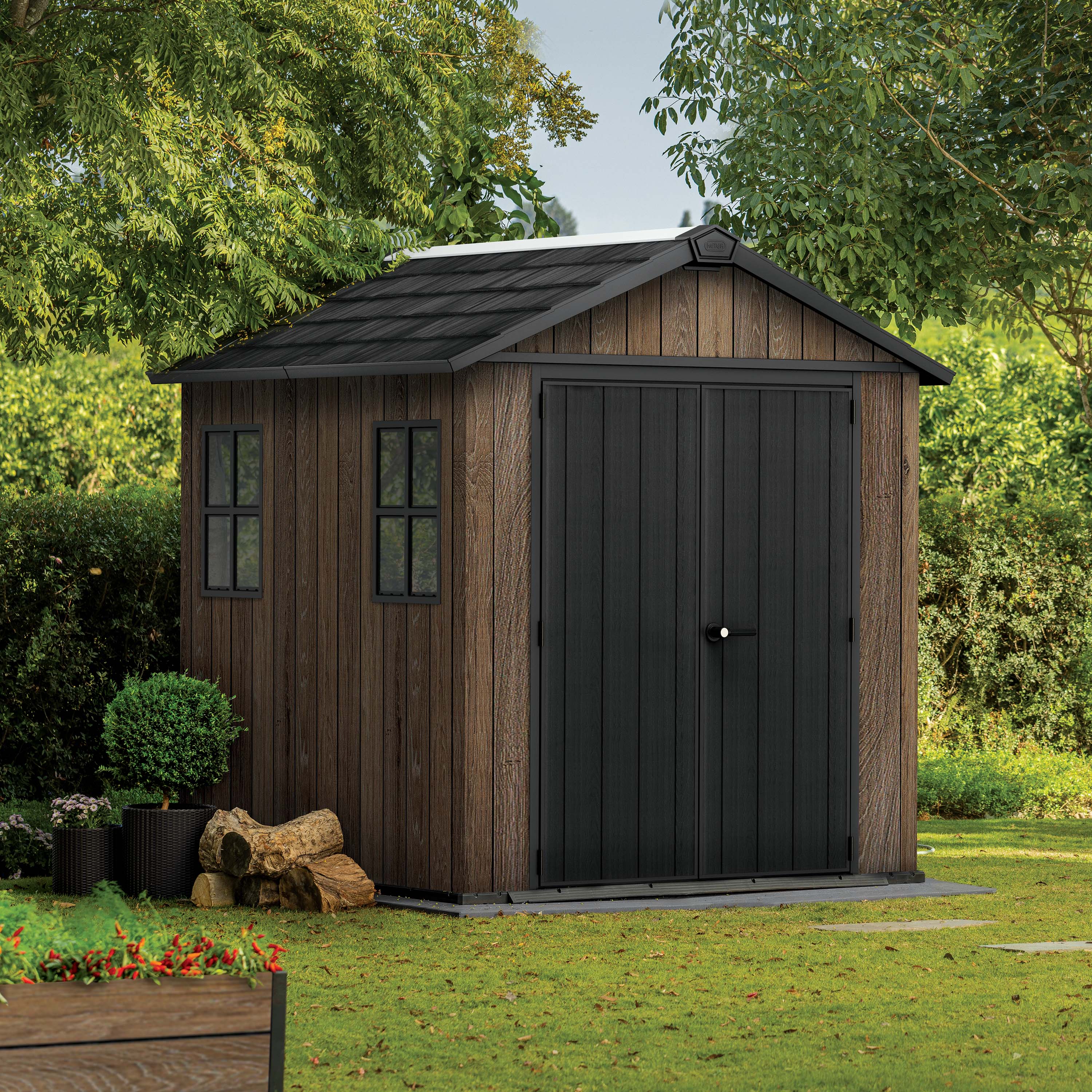 Domek narzędziowy DECO APEX 759/975 WALNUT- Keter