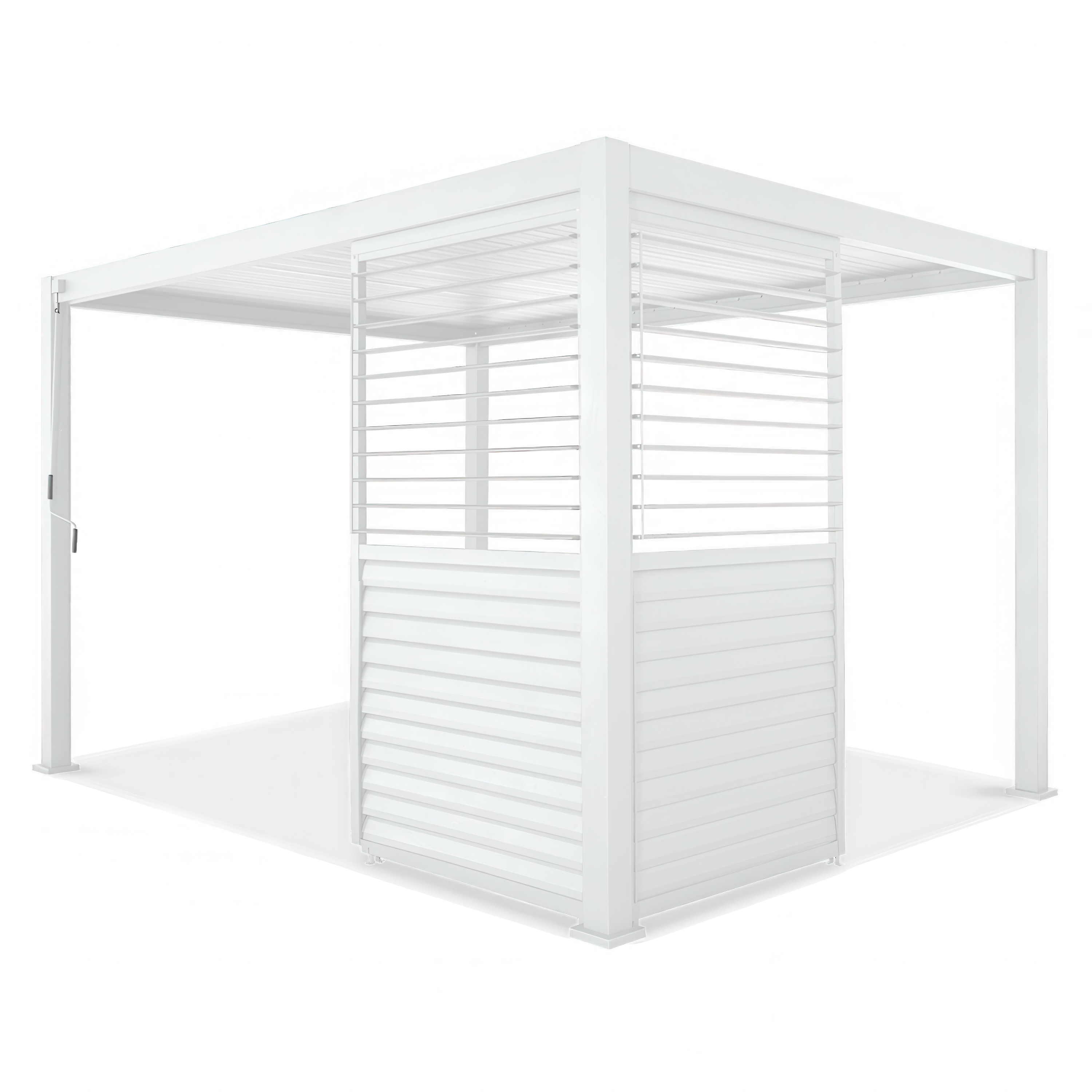 Regulowany panel żaluzjowy do pergoli PREMIUM 3m, white - GUTROOF