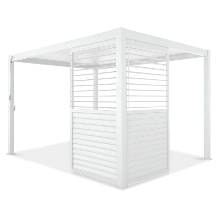 Regulowany panel żaluzjowy do pergoli PREMIUM 3m, white - GUTROOF