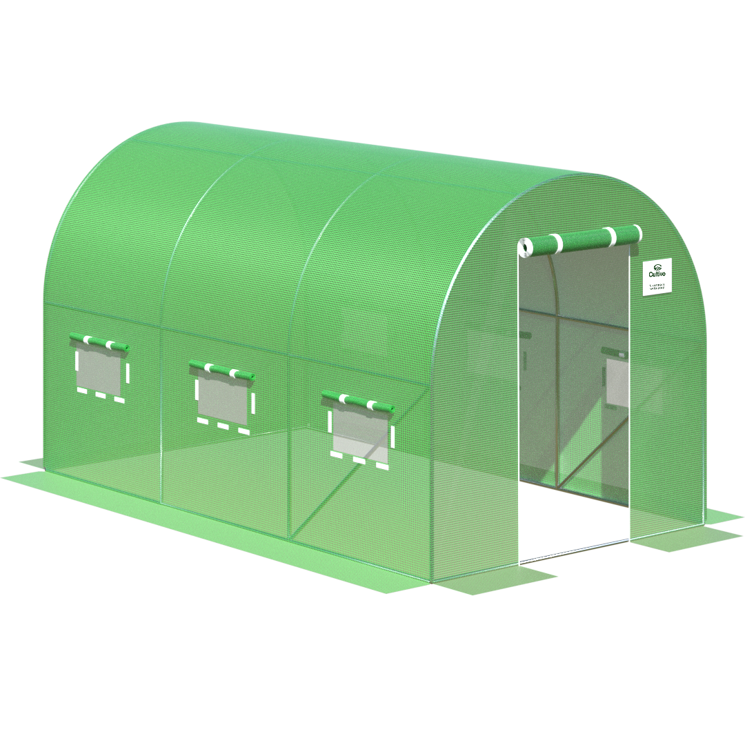 Ujęcie z lotu ptaka na tunel foliowy Cultivo 7m2